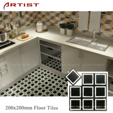 Artistic tile 200x200 restaurant background wall floor tile antique flower tile